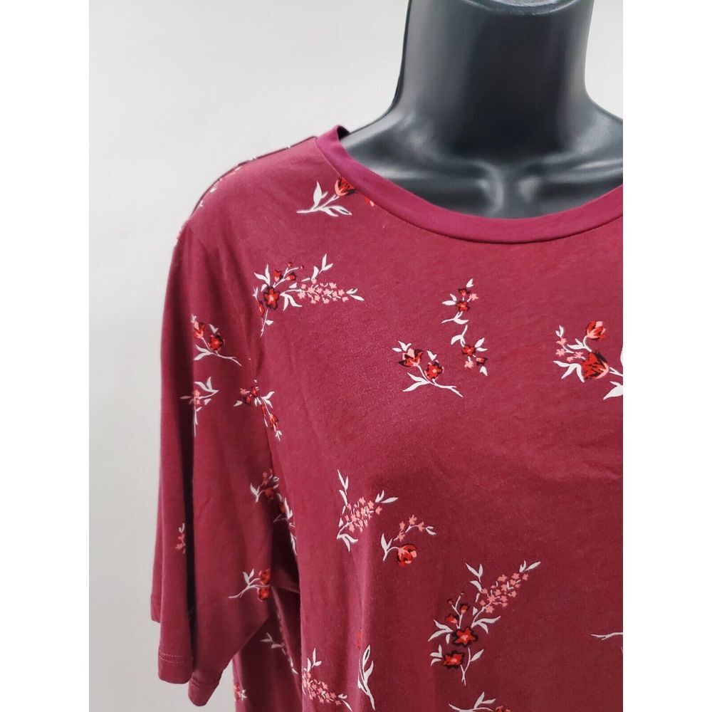 Lauren Ralph Lauren Women's Shirt Magenta Size Extra Large Pink White‎ Flowers
